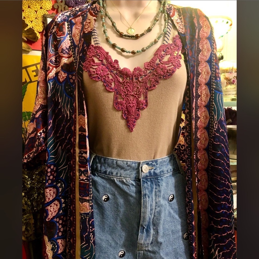 Free People Tan Filigree 💐 Tank Top